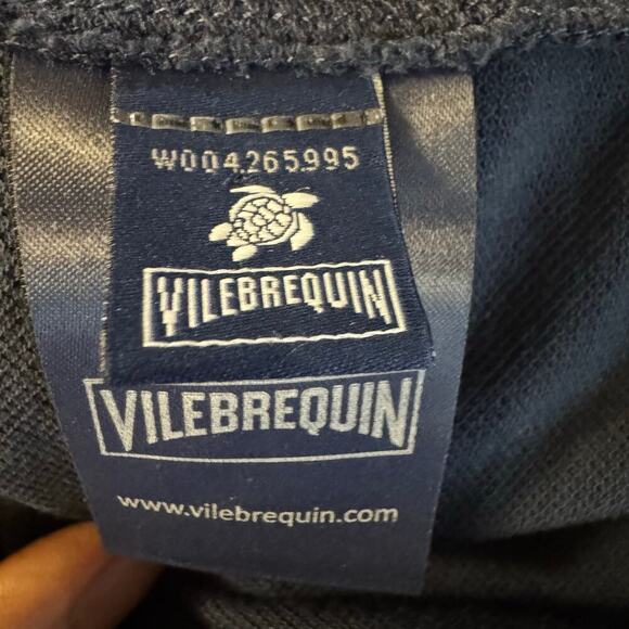 Vilebrequin Men's Organic Cotton Pique Polo Embroidered Logo Size XXL Blue - Picture 11 of 13